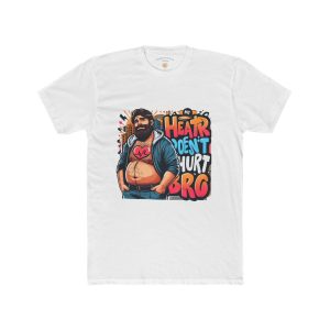 Unisex Graphic Tee, Fun and Quirky Cotton Crew Shirt, Heart Humor T-shirt