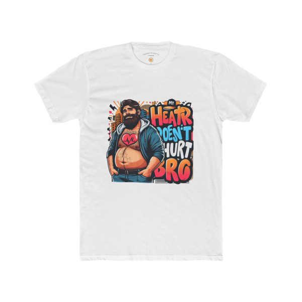 Unisex Graphic Tee, Fun and Quirky Cotton Crew Shirt, Heart Humor T-shirt