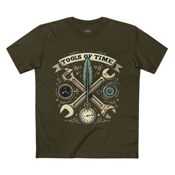 Vintage Tools of Time Tee, Gift for Handyman, Funny Engineer T-Shirt - Image 10