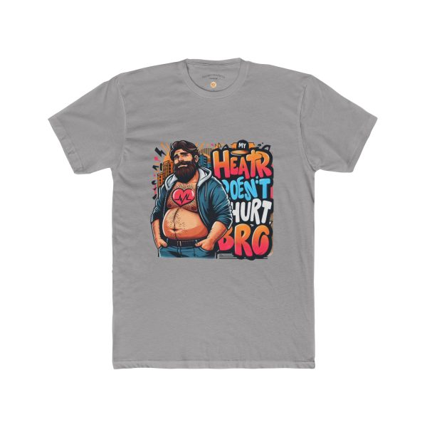 Unisex Graphic Tee, Fun and Quirky Cotton Crew Shirt, Heart Humor T-shirt - Image 3