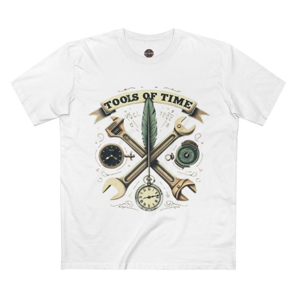 Vintage Tools of Time Tee, Gift for Handyman, Funny Engineer T-Shirt - Image 4