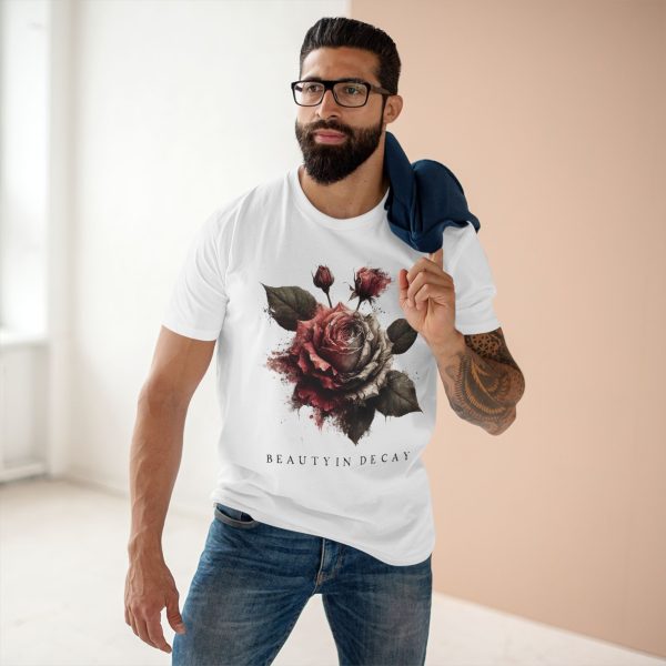 Floral Decay Tee - Vintage Aesthetic Shirt, Graphic T-Shirt, Art Print Top, Casual Wear - Image 2