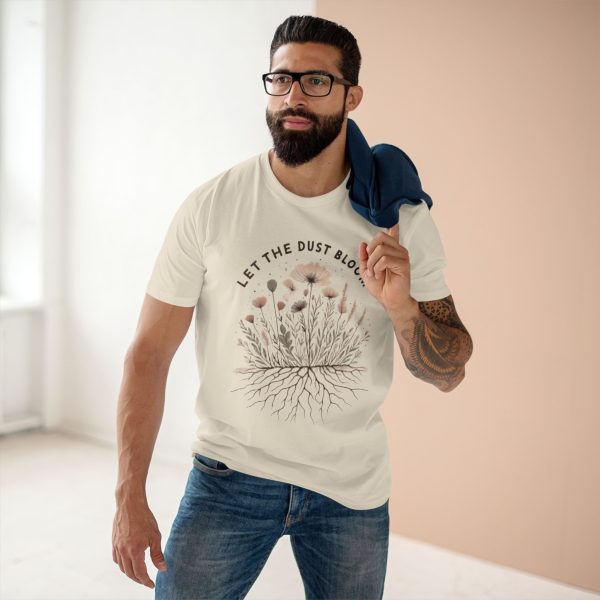 Botanical Adult Tee - Let the Dust Bloom, Nature Inspired T-Shirt - Image 6