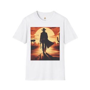 Cowboy Sunset Graphic T-Shirt, Western Apparel, Gift for Him, Casual Wear, Outdoor Adventures