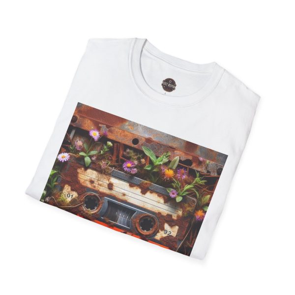 Retro Boombox T-Shirt, Vintage Music Tee, Floral Graphic Shirt, Gift for Music Lovers - Image 4