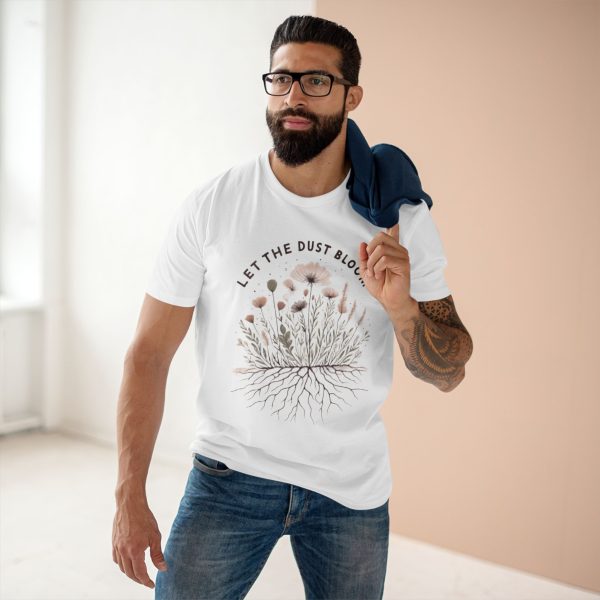 Botanical Adult Tee - Let the Dust Bloom, Nature Inspired T-Shirt - Image 2