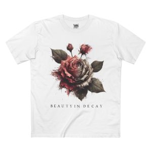 Floral Decay Tee - Vintage Aesthetic Shirt, Graphic T-Shirt, Art Print Top, Casual Wear