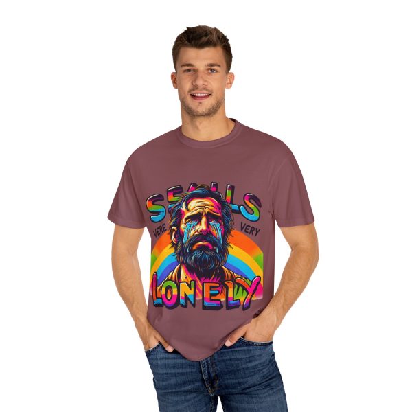 Vibrant Unisex T-Shirt - ‘Seals Very Lonely’ Graphic Tee, Colorful Casual Wear - Image 10