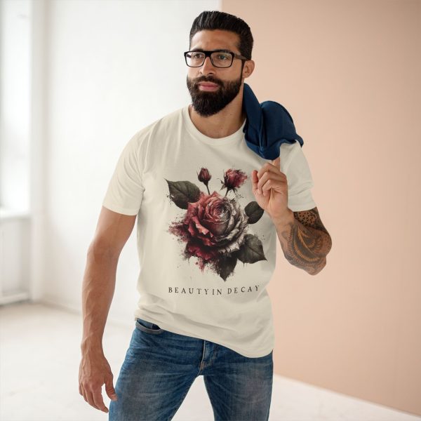 Floral Decay Tee - Vintage Aesthetic Shirt, Graphic T-Shirt, Art Print Top, Casual Wear - Image 5