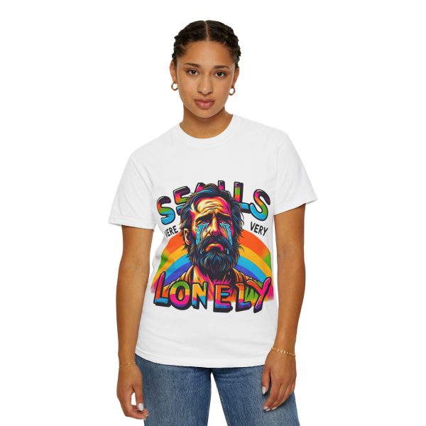 Vibrant Unisex T-Shirt - ‘Seals Very Lonely’ Graphic Tee, Colorful Casual Wear - Image 5