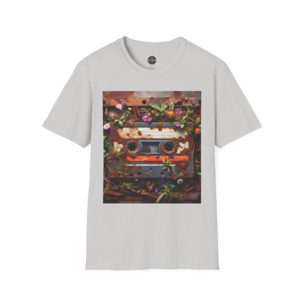 Retro Boombox T-Shirt, Vintage Music Tee, Floral Graphic Shirt, Gift for Music Lovers - Image 5
