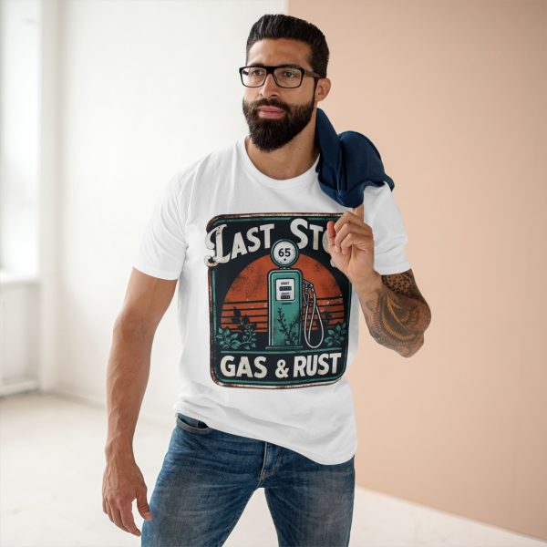 Retro Gas Station Adult Tee, Vintage T-Shirt, Casual Wear - Image 3