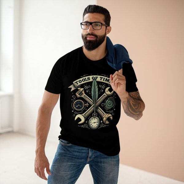 Vintage Tools of Time Tee, Gift for Handyman, Funny Engineer T-Shirt - Image 2