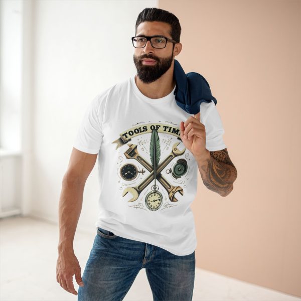 Vintage Tools of Time Tee, Gift for Handyman, Funny Engineer T-Shirt - Image 5