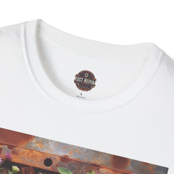 Retro Boombox T-Shirt, Vintage Music Tee, Floral Graphic Shirt, Gift for Music Lovers - Image 3