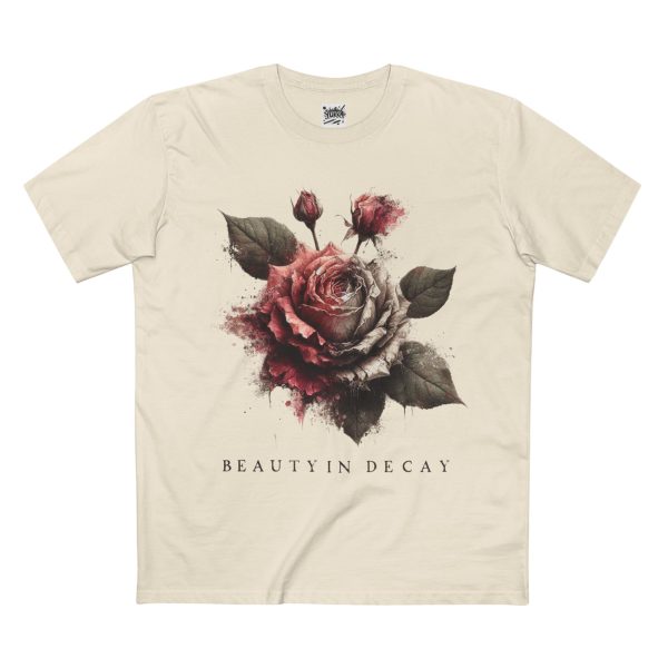 Floral Decay Tee - Vintage Aesthetic Shirt, Graphic T-Shirt, Art Print Top, Casual Wear - Image 4