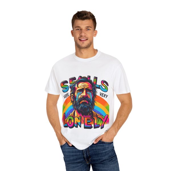 Vibrant Unisex T-Shirt - ‘Seals Very Lonely’ Graphic Tee, Colorful Casual Wear - Image 4