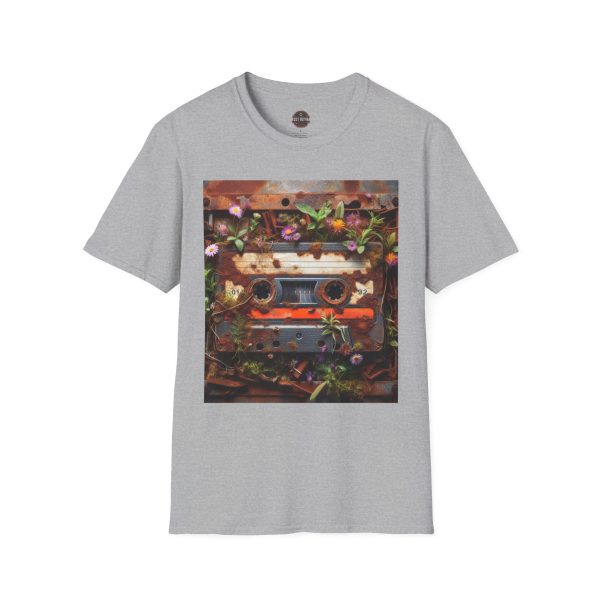 Retro Boombox T-Shirt, Vintage Music Tee, Floral Graphic Shirt, Gift for Music Lovers - Image 9