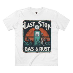 Retro Gas Station Adult Tee, Vintage T-Shirt, Casual Wear