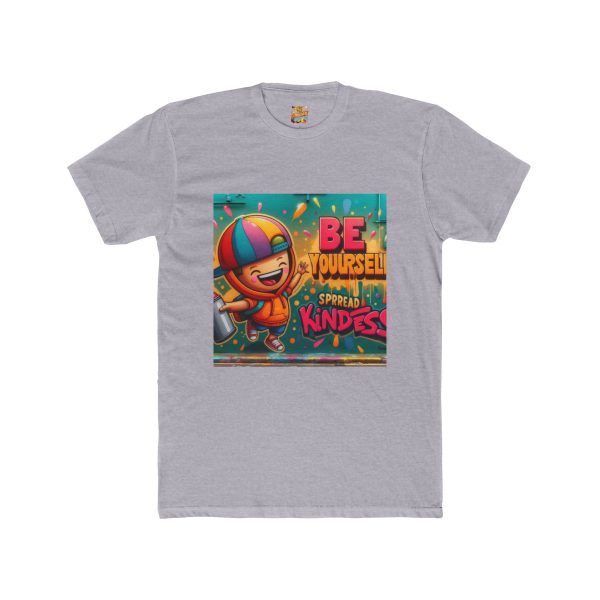 Inspirational Crew Tee for Kids - 'Be Yourself, Spread Kindness', Motivational T-Shirt - Image 9