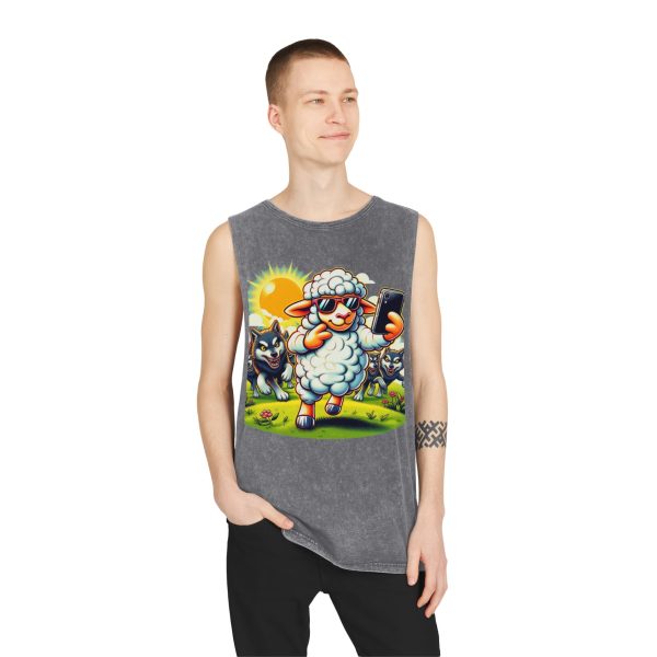 Playful Sheep Tank Top for Animal Lovers, Summer Graphic Tee, Cute Fashion, Gift for Pet Owners - Image 5