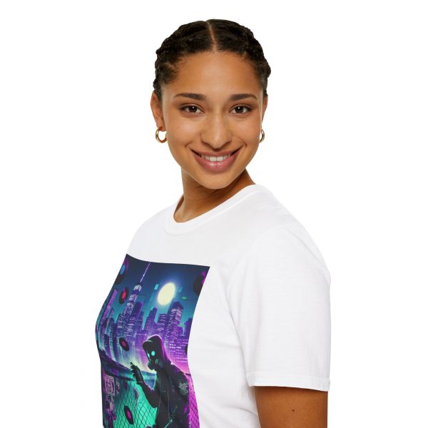 Urban Vibe Graphic Tee | Retro City Night T-Shirt, Music Lover Gift, Streetwear Style - Image 5