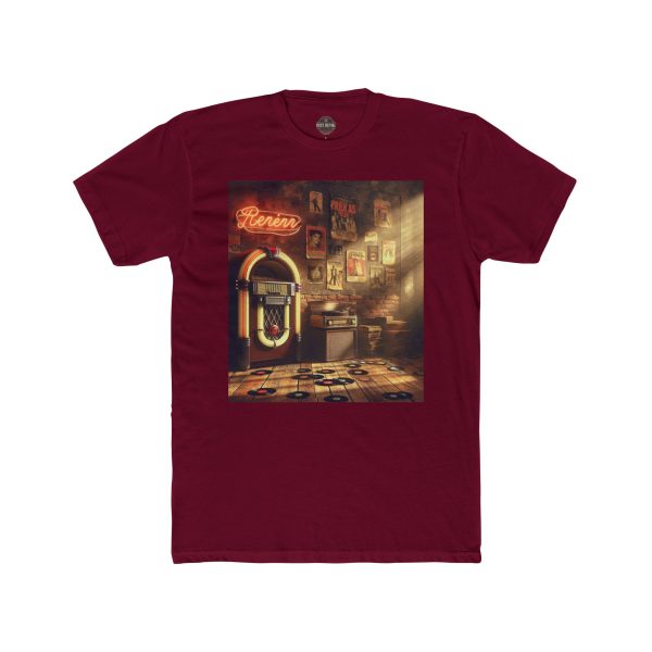 Retro Jukebox Unisex Cotton Crew Tee, Vintage Music Shirt, Music Lover Gift, Nostalgic - Image 12