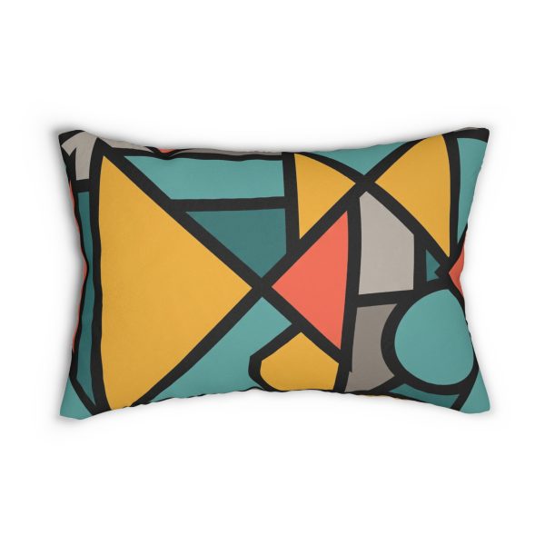 Geometric Lumbar Pillow - Modern Decor for Living Room, Accent Pillow, Cozy Home - Image 5