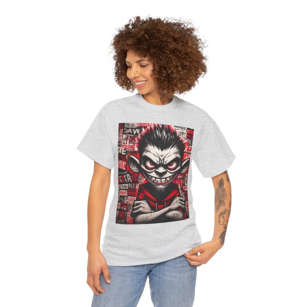 Edgy Graphic Tee for Rebels, Cool Unisex Heavy Cotton T-Shirt, Streetwear, Gift for Teen - Image 9
