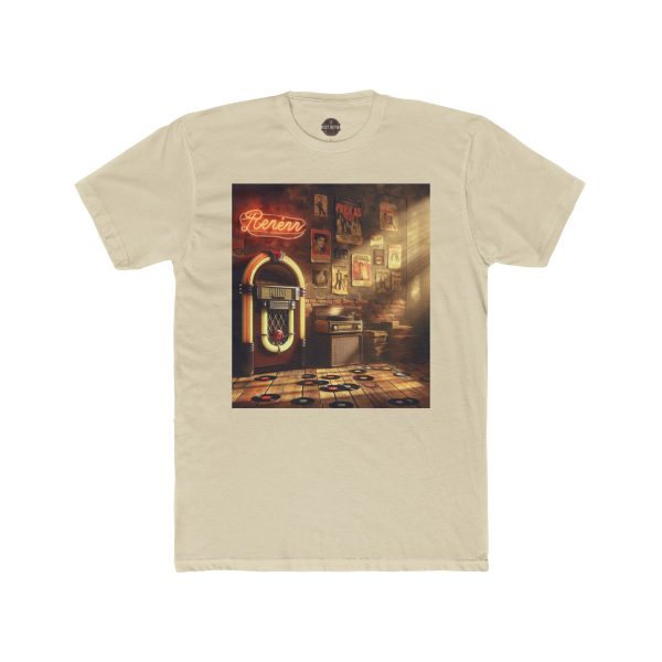 Retro Jukebox Unisex Cotton Crew Tee, Vintage Music Shirt, Music Lover Gift, Nostalgic - Image 5