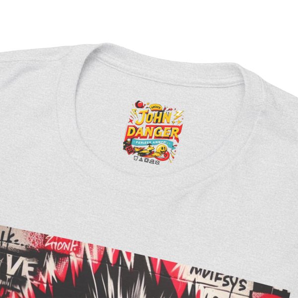 Edgy Graphic Tee for Rebels, Cool Unisex Heavy Cotton T-Shirt, Streetwear, Gift for Teen - Image 5