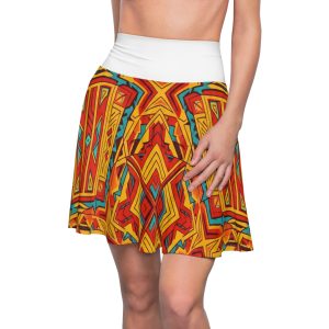 Vibrant Women's Skater Skirt - Boho Chic, Summer Fashion, Festival Wear, Casual Outfits