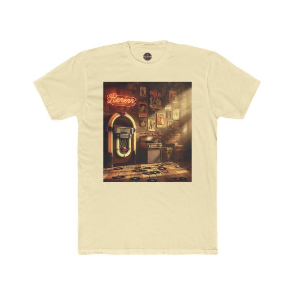 Retro Jukebox Unisex Cotton Crew Tee, Vintage Music Shirt, Music Lover Gift, Nostalgic - Image 8
