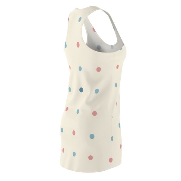 Polka Dot Women's Racerback Dress - Casual Summer Style, Vacation Outfit, Everyday Wear - Image 3