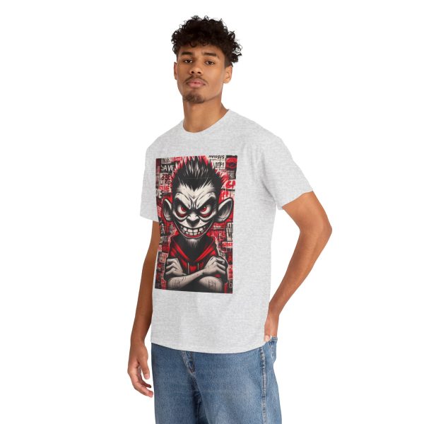 Edgy Graphic Tee for Rebels, Cool Unisex Heavy Cotton T-Shirt, Streetwear, Gift for Teen - Image 7