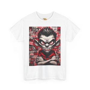 Edgy Graphic Tee for Rebels, Cool Unisex Heavy Cotton T-Shirt, Streetwear, Gift for Teen