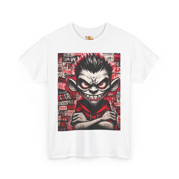 Edgy Graphic Tee for Rebels, Cool Unisex Heavy Cotton T-Shirt, Streetwear, Gift for Teen
