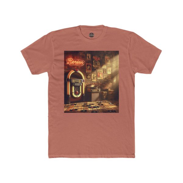 Retro Jukebox Unisex Cotton Crew Tee, Vintage Music Shirt, Music Lover Gift, Nostalgic - Image 4