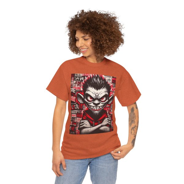 Edgy Graphic Tee for Rebels, Cool Unisex Heavy Cotton T-Shirt, Streetwear, Gift for Teen - Image 12