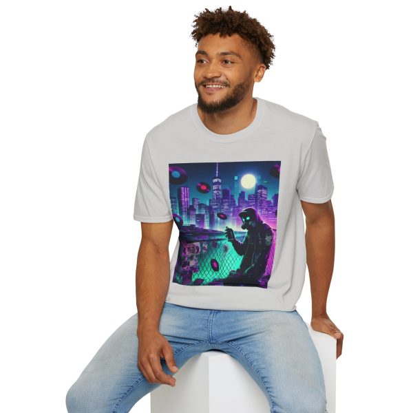 Urban Vibe Graphic Tee | Retro City Night T-Shirt, Music Lover Gift, Streetwear Style - Image 12