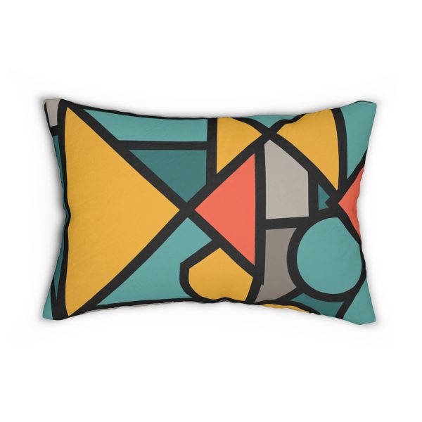 Geometric Lumbar Pillow - Modern Decor for Living Room, Accent Pillow, Cozy Home - Image 4
