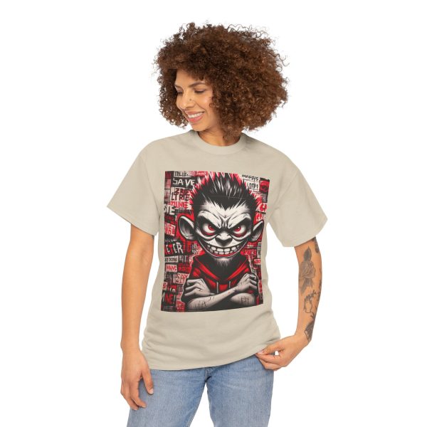 Edgy Graphic Tee for Rebels, Cool Unisex Heavy Cotton T-Shirt, Streetwear, Gift for Teen - Image 16