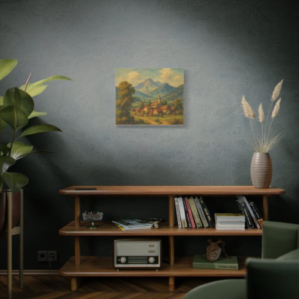 Mountain Village Canvas Art, Scenic Landscape, Home Decor, Wall Art, Rustic Wall Decor - Image 5