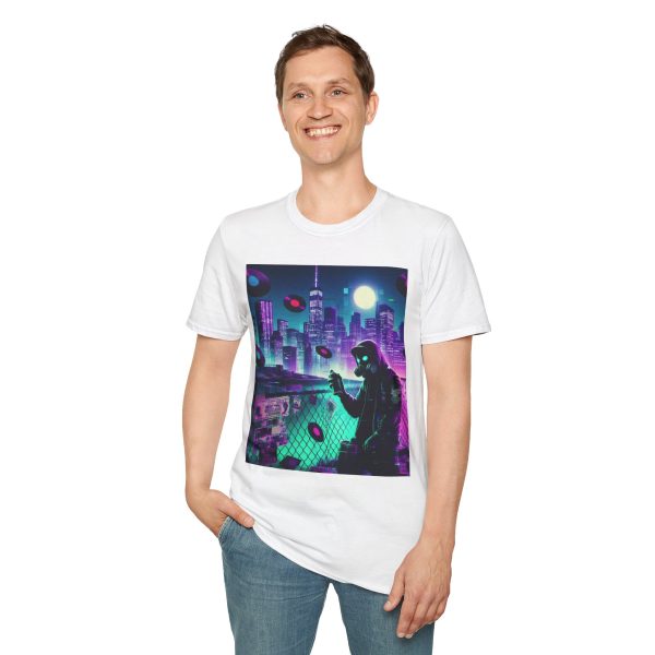 Urban Vibe Graphic Tee | Retro City Night T-Shirt, Music Lover Gift, Streetwear Style - Image 4