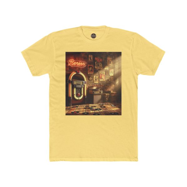 Retro Jukebox Unisex Cotton Crew Tee, Vintage Music Shirt, Music Lover Gift, Nostalgic - Image 9