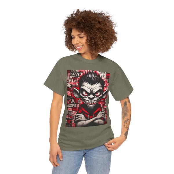 Edgy Graphic Tee for Rebels, Cool Unisex Heavy Cotton T-Shirt, Streetwear, Gift for Teen - Image 25