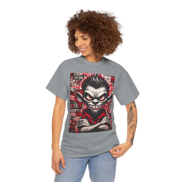 Edgy Graphic Tee for Rebels, Cool Unisex Heavy Cotton T-Shirt, Streetwear, Gift for Teen - Image 28