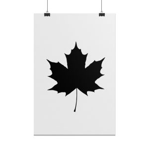 Minimalist Leaf Rolled Poster | Scandinavian Wall Art for Nature Lovers, Home Decor, Gift for Friends