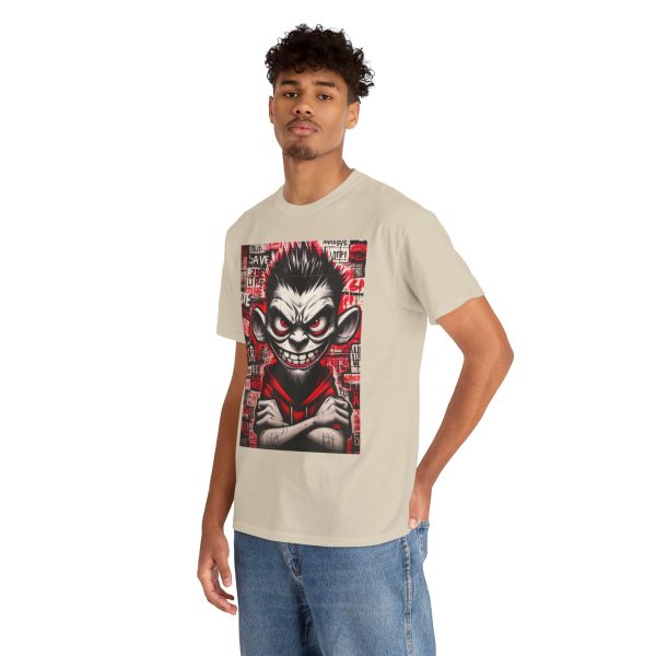 Edgy Graphic Tee for Rebels, Cool Unisex Heavy Cotton T-Shirt, Streetwear, Gift for Teen - Image 17