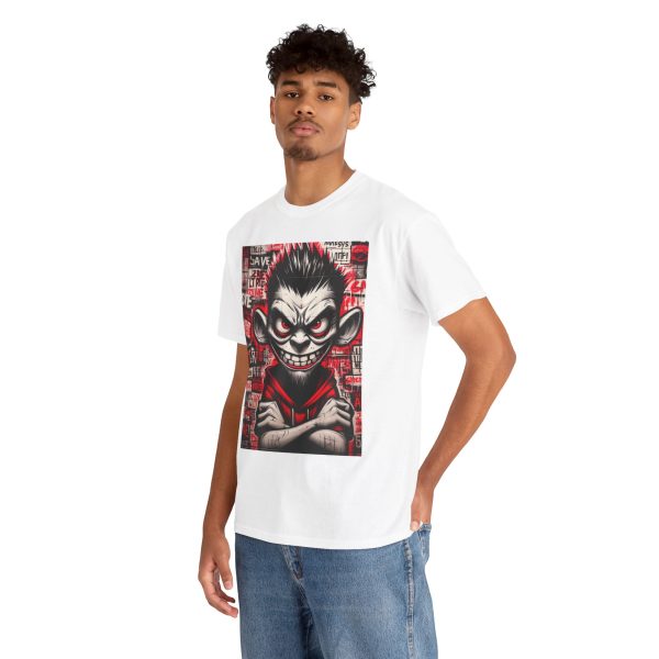 Edgy Graphic Tee for Rebels, Cool Unisex Heavy Cotton T-Shirt, Streetwear, Gift for Teen - Image 3